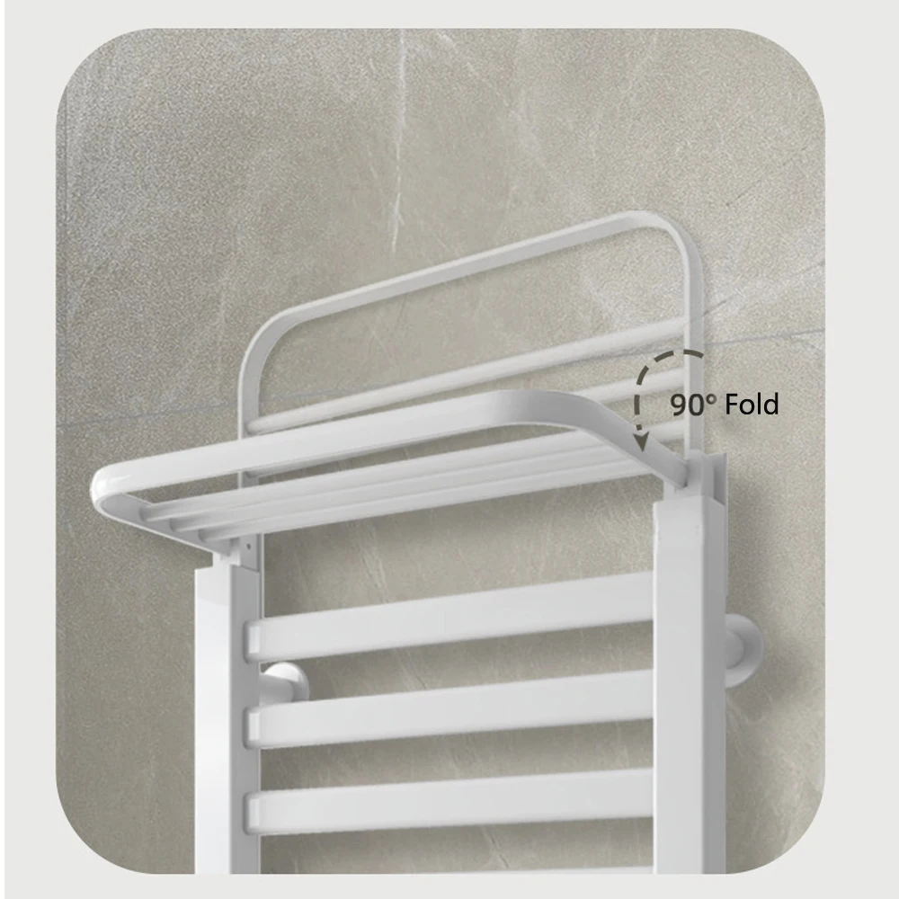 Intelligent Constant Temperature Electric Heating Towel Rack Fast Drying Heat Shelf Rack Punch-free installation Bath Warm Dryer