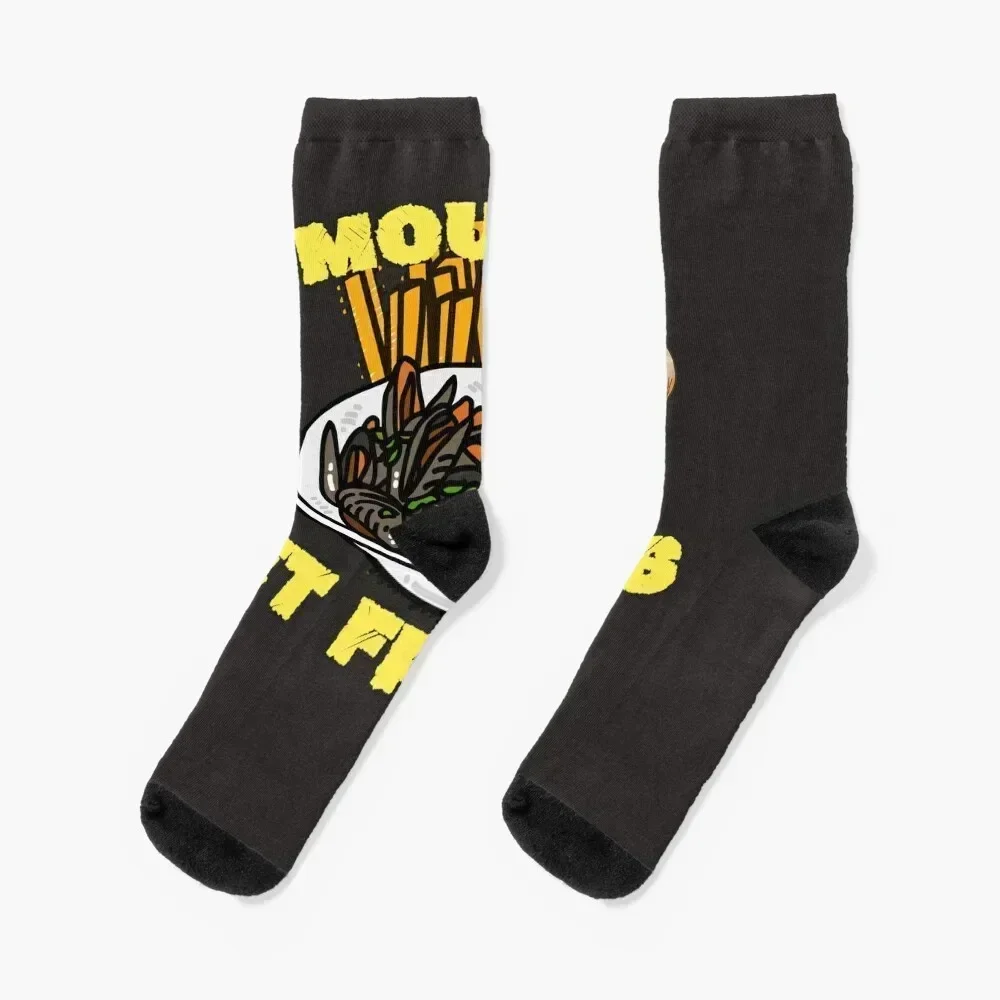 

Moules et Frites Socks moving stockings Stockings winter Boy Socks Women's