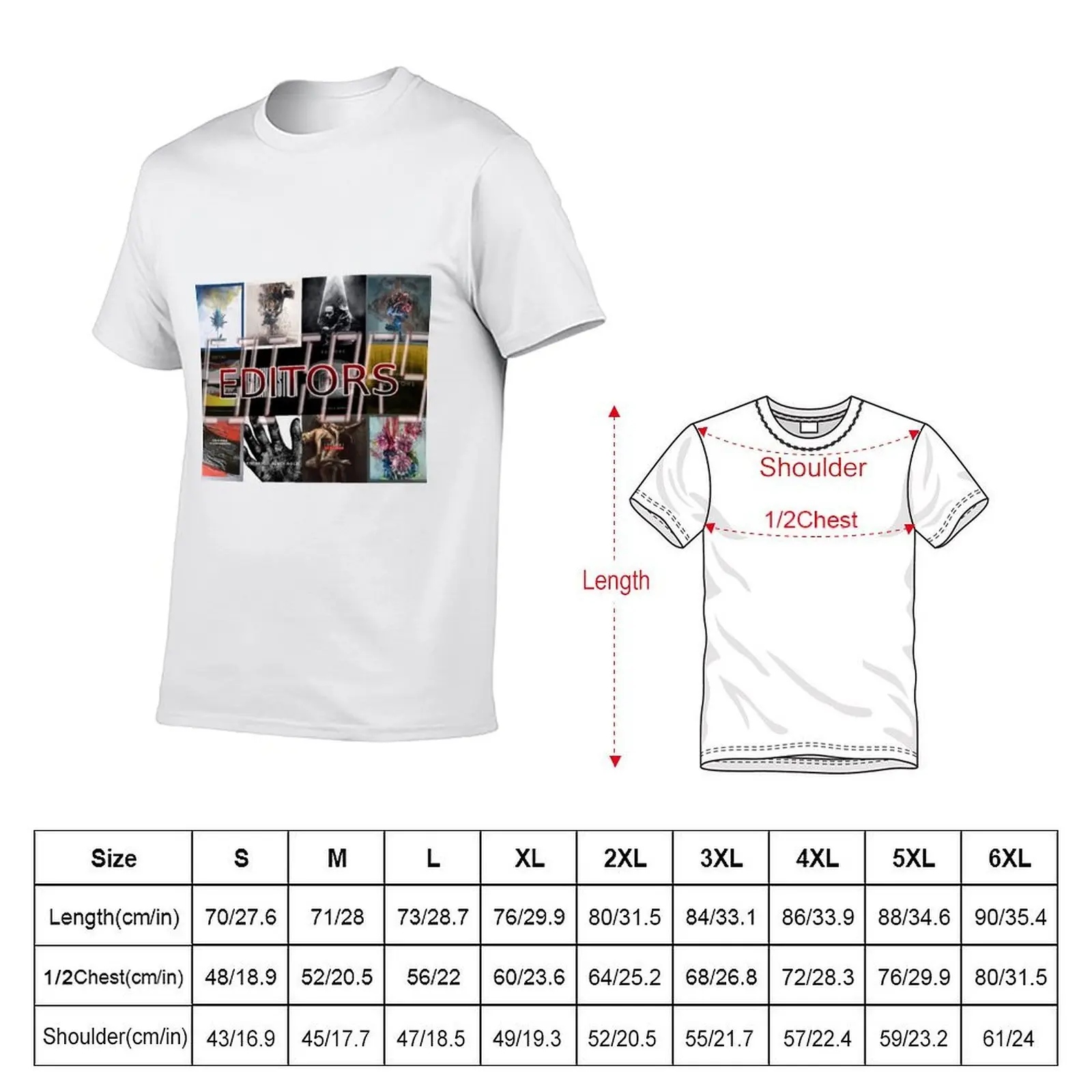Editors Album Art - Most Famous Covers T-Shirt mens graphic t shirts man t shirt summer T-Shirt
