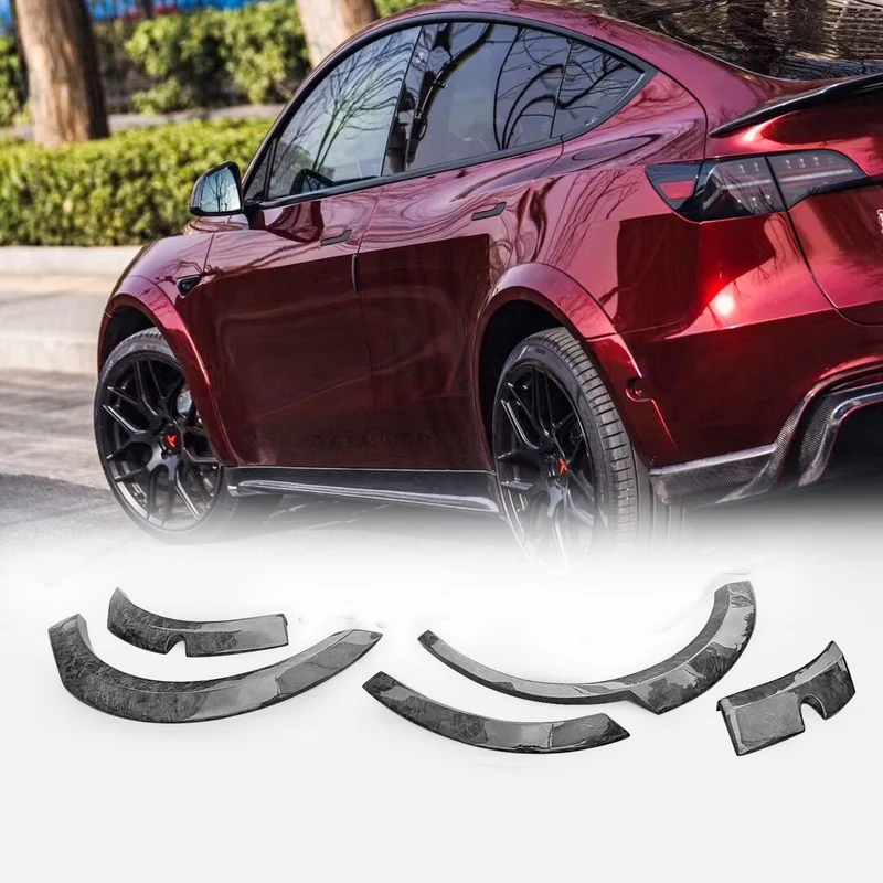 For Tesla Model Y (20 Onwards) Type CM Flare Set (10Pcs) - Exterior Fender Styling Upgrade