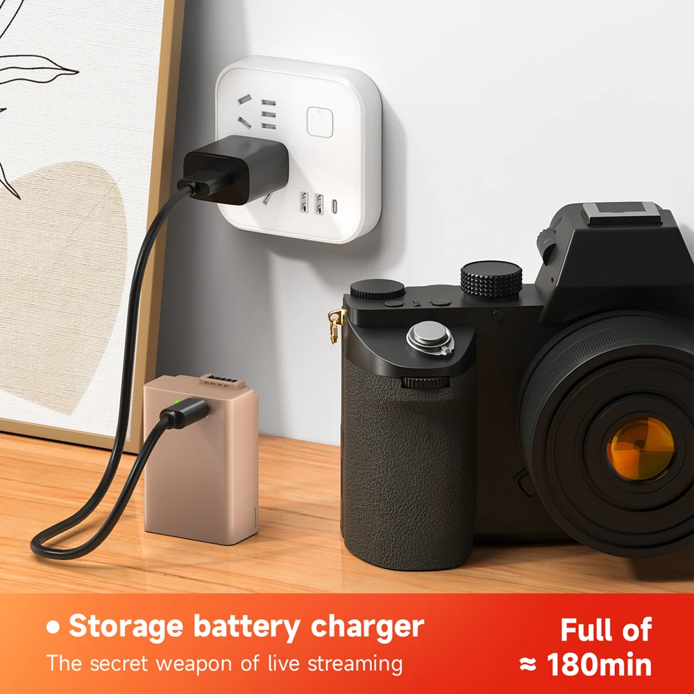 حزمة بطارية EN-EL25 مع شاحن شحن من النوع C بطارية EN EL25 بقدرة 7.4 فولت 2100 مللي أمبير في الساعة لكاميرا Nikon Z50 Z30 Z 50 ZFC El25a Bateria