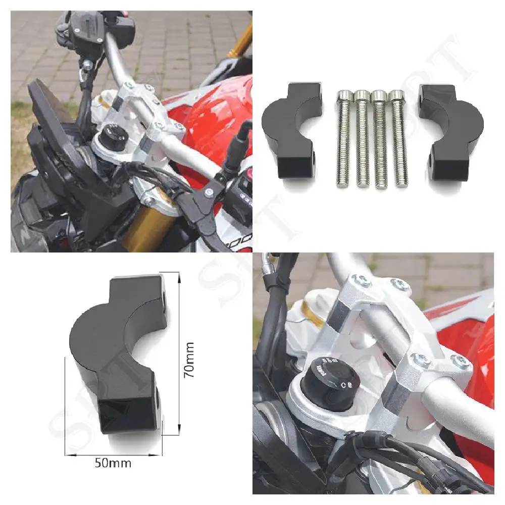 

Fit For BMW F900 R F 900 XR ABS Motorcycle Accessories Handlebar Riser Mount Clamp heightening block F900XR F900R 2020-2023