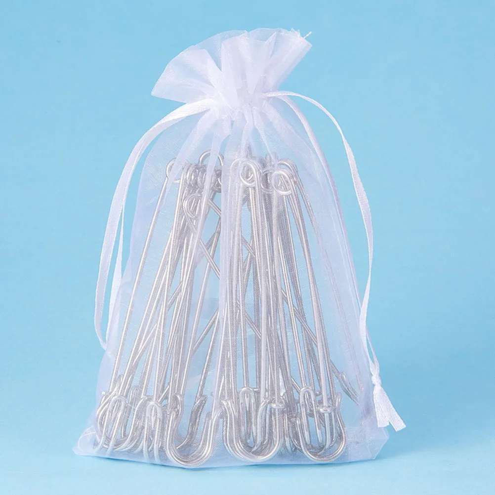 

20Pcs Large Safety Pins Heavy Duty Strong Nickel Plated for Canvas Upholstery Quilts Sewing Accessories Blankets