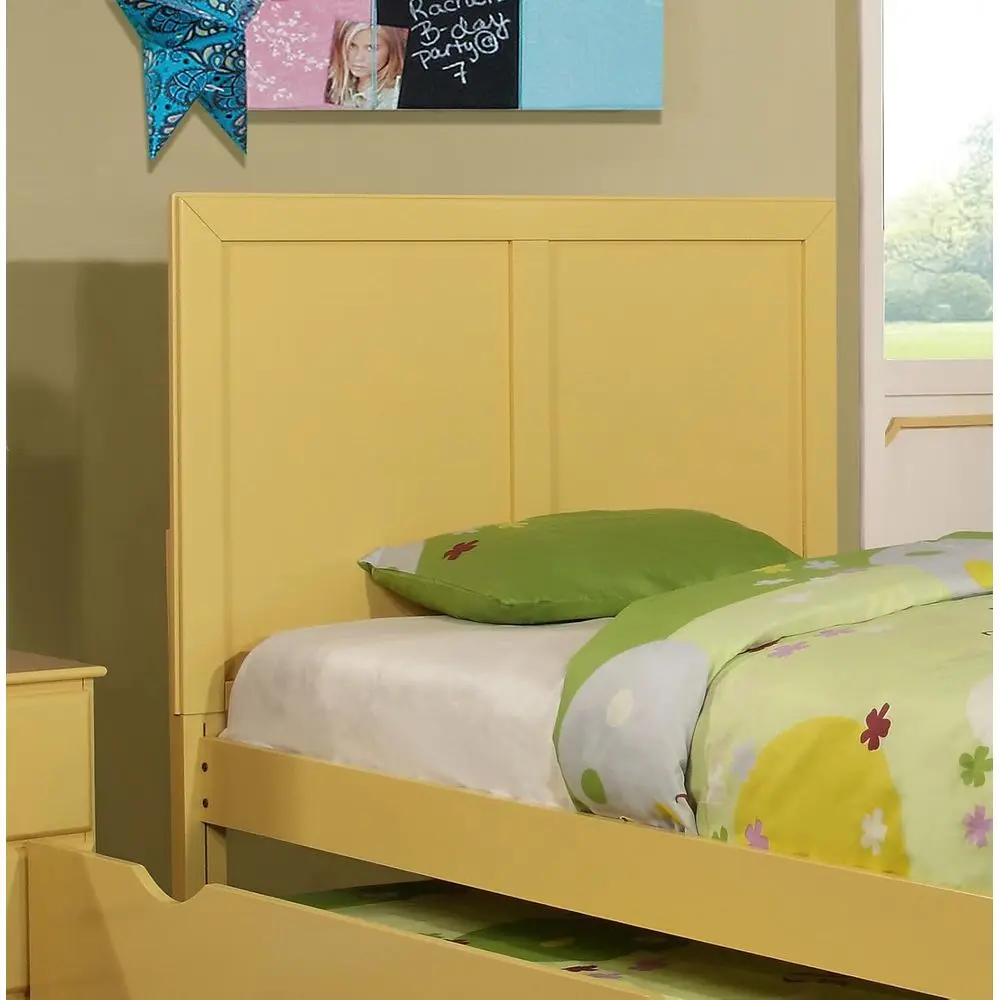 لوح رأس شبابي أصفر كولورا مقاس مزدوج من أثاث أمريكا