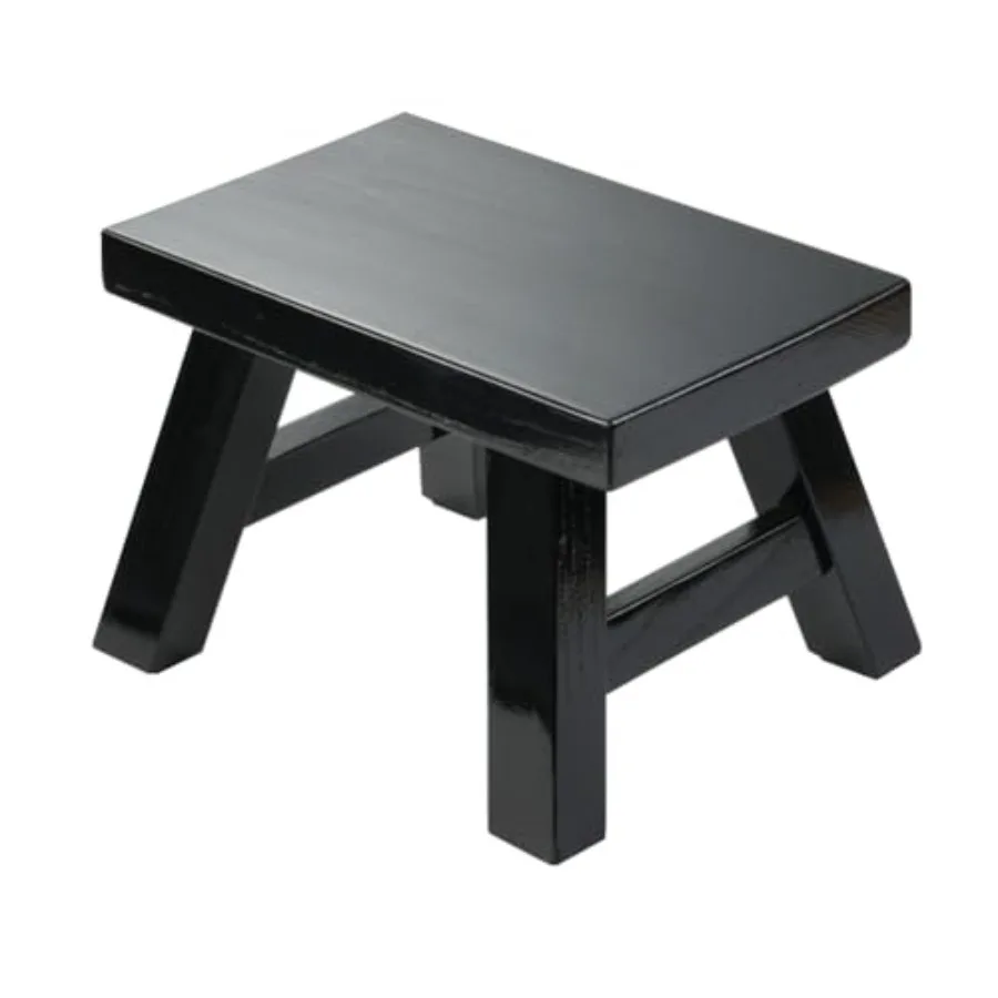 

Small Stool Wooden Step Stool Footstool Solid Wood 8 inch for Adults Plant Stand Fishing Stool