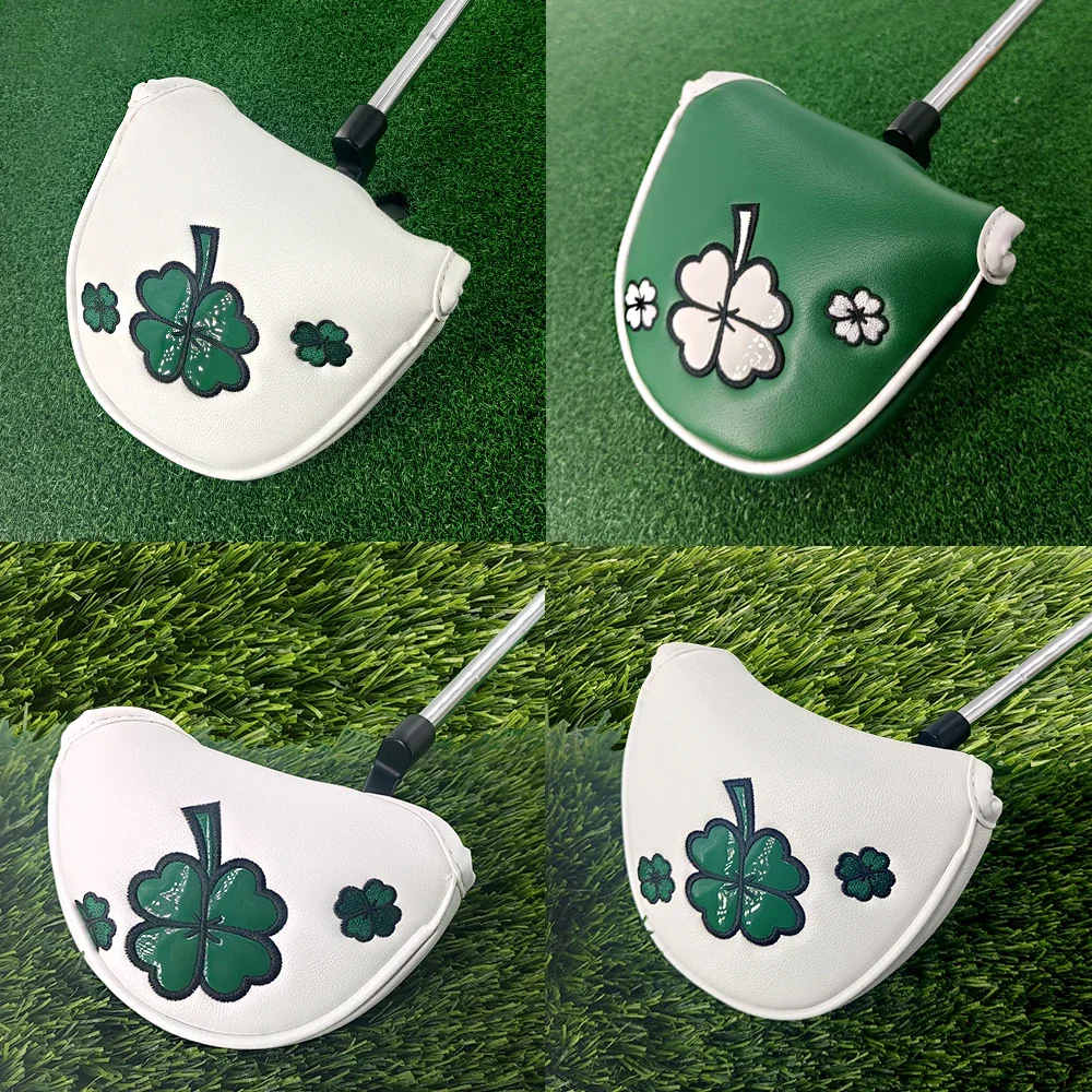 أغطية مضرب الجولف بأربع أوراق البرسيم نمط غطاء رأس الجولف مطرقة إغلاق مغناطيسي أغطية نادي الجولف لوازم إكسسوارات الجولف #3
