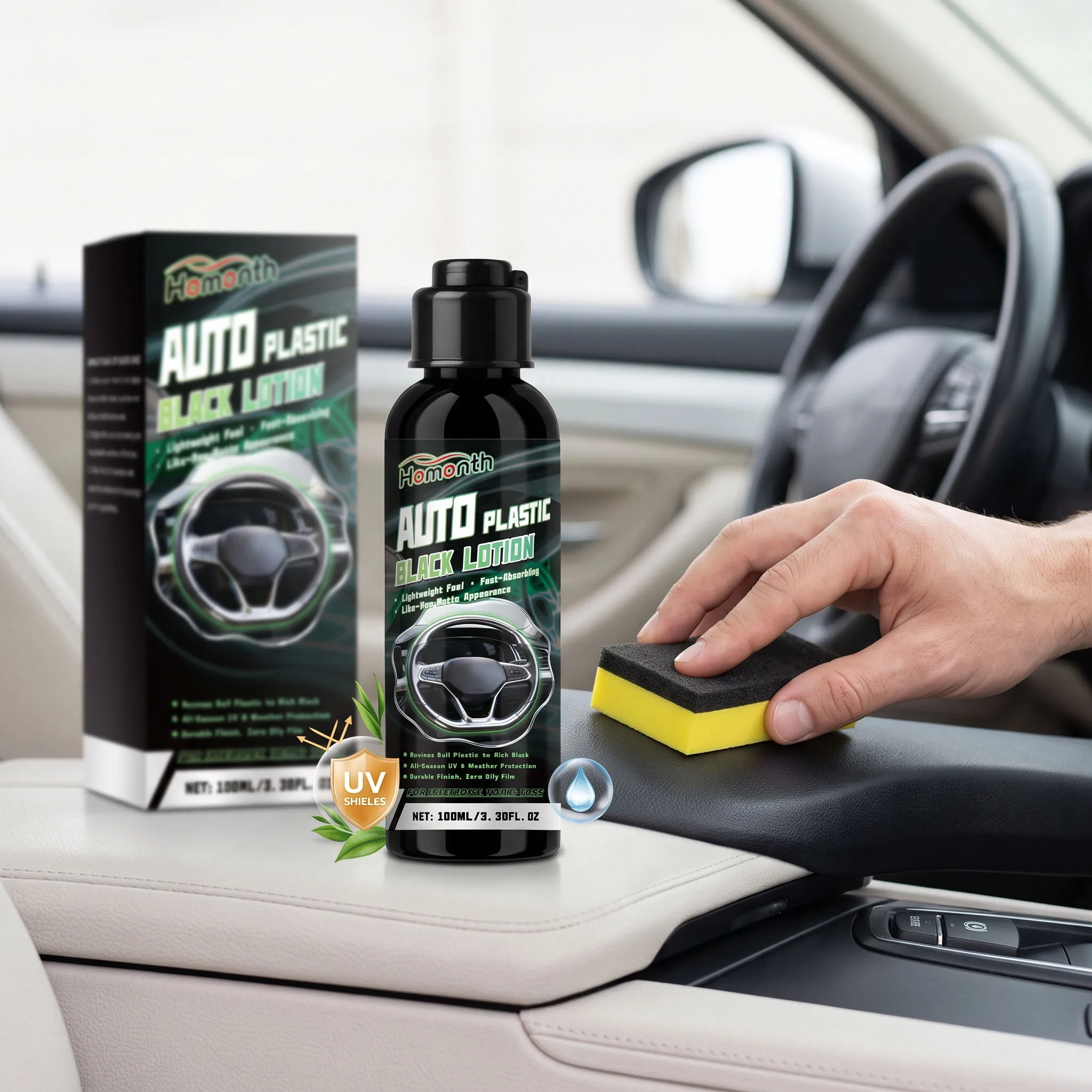 Automotive Plastic Refurbishment Agent Body Paint Cleaning Prevent Stains Adhering Fading Interior Maintenance Keep Brightening