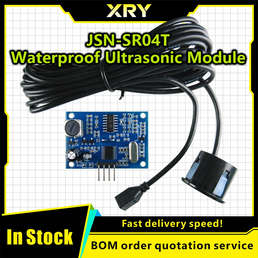 XRY Waterproof Ultrasonic Module JSN-SR04T / AJ-SR04M Water Proof Integrated Distance Measuring Transducer Sensor for Arduino