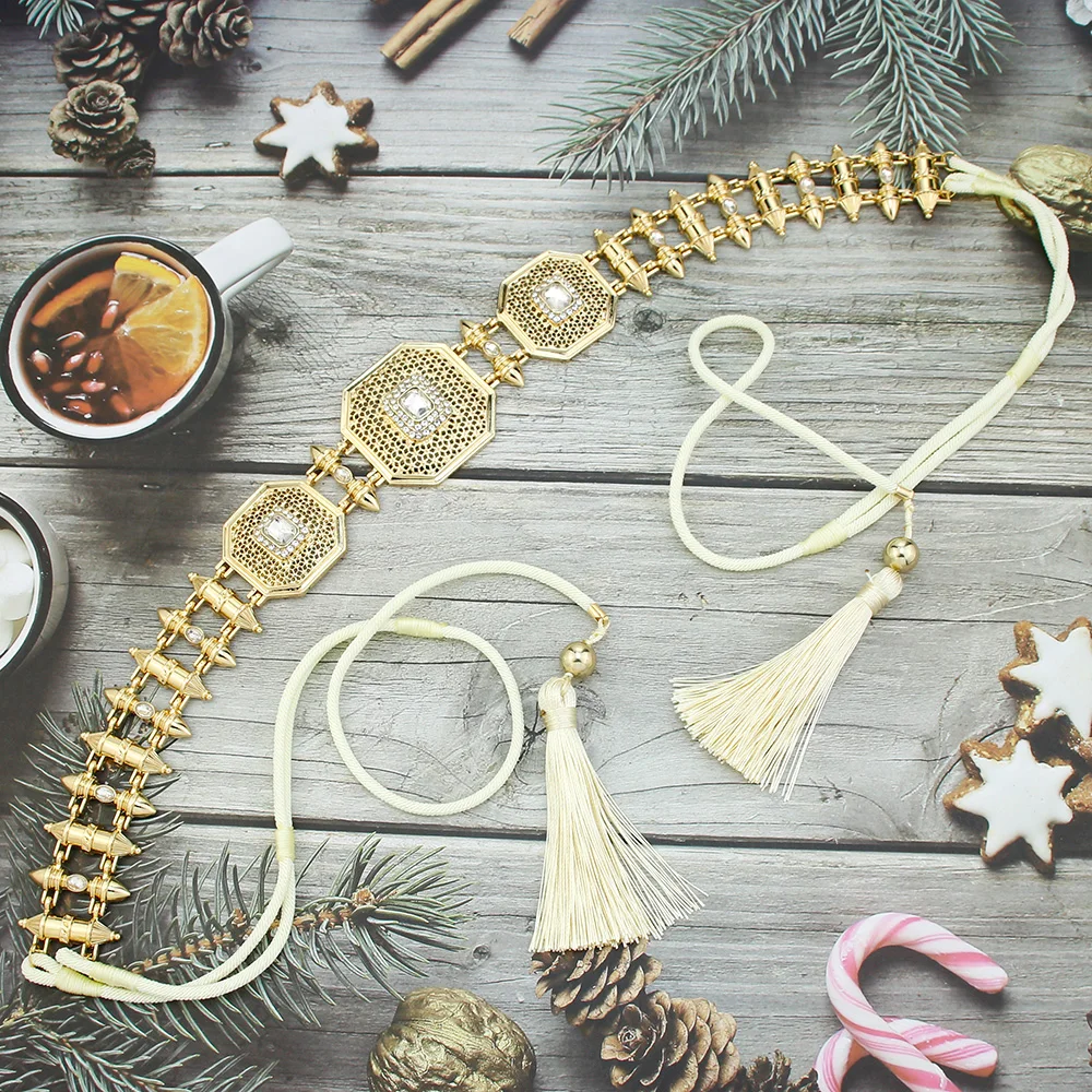 المغرب الزفاف حزام الزفاف شرابات اليد حبل للنساء الخصر سلسلة شرابة العروس حزام المجوهرات