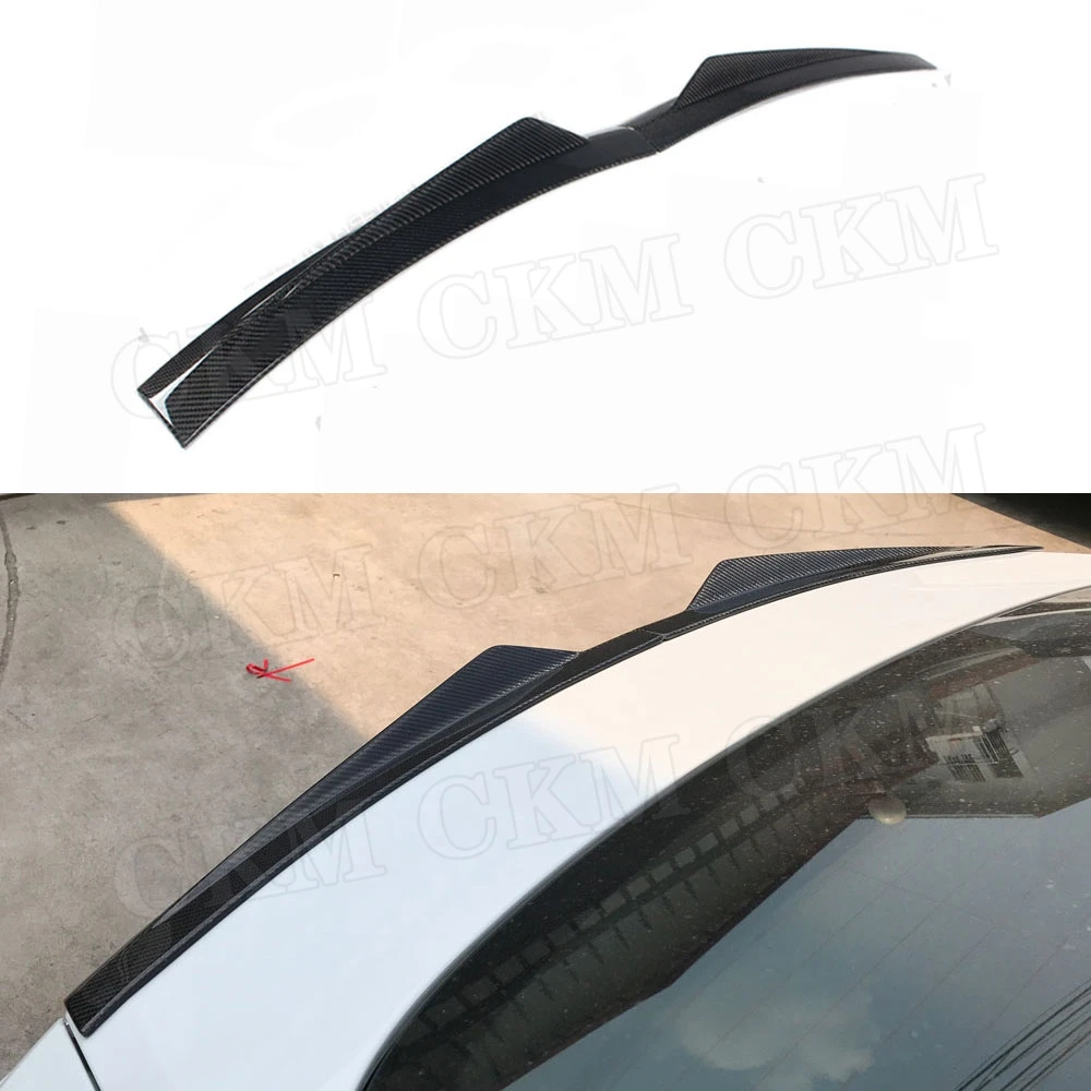 

Dry Carbon Fiber Rear Boot Spoiler Fin Shark Style Wings For Porsche Panamera 971 2017-2019 Forged Carbon Spoiler