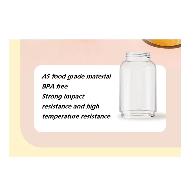 خلاط محمول صغير الحجم للعصائر والمخفوقات، كوب عصارة للسفر، صانع عصائر قابل لإعادة الشحن عبر USB، أزرق