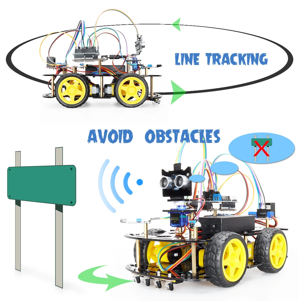 Zestaw automatyki Tscinbuny Robotyczny zestaw elektroniczny Edukacja dla Arduino Inteligentny robot Duża elektronika publiczna Zestaw robota kodującego dla dorosłych