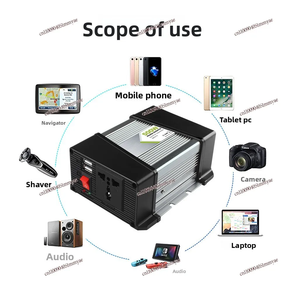12V To 240V Solar Power Generation System Photovoltaic Off-grid 500W Inverter