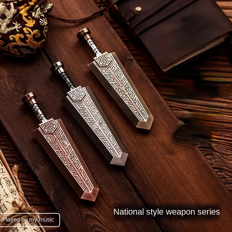 

WANWU EDC Sword Pressing And Rotating Ornaments Metal Figet Spinner Antistress Toy
