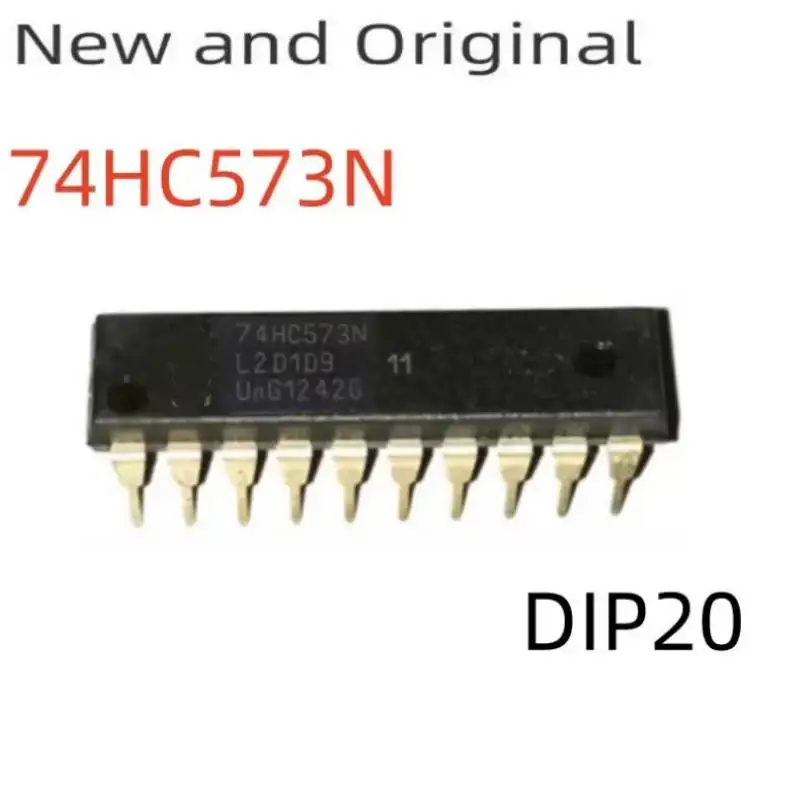 New and Original 74HC573N DIP20 Octal D-type transparent latch 3-state