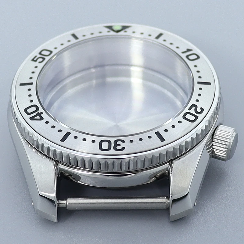 42mm 남성용 시계 케이스 수정 부품 사파이어 유리 맞춤 세이코 NH35 NH34 NH36 NH38 무브먼트 28.5mm 다이얼 200m 방수 3.8 크라운