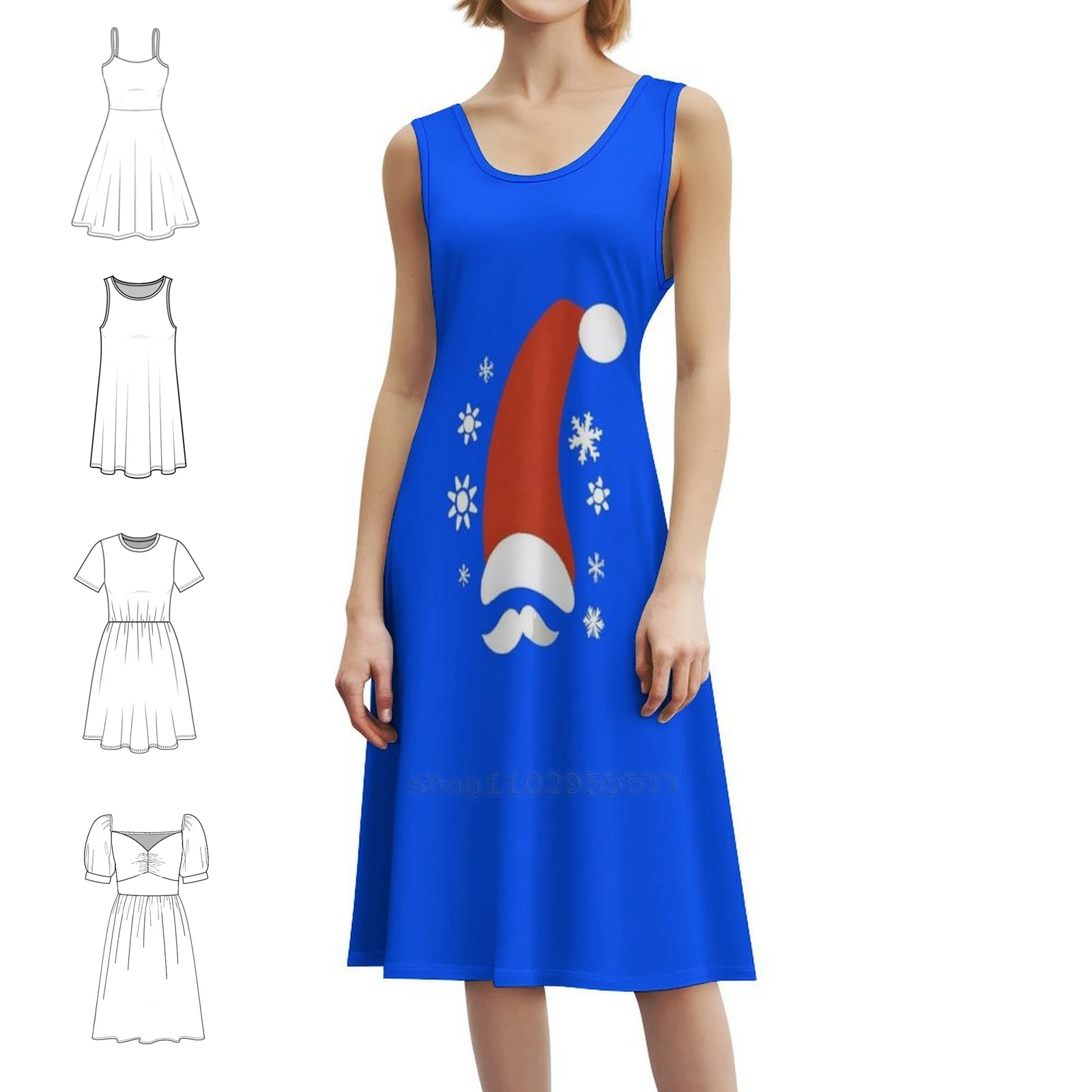 فستان سانتا بوهو أنيق غير مرئي أنيق لحفلات الزفاف على الشاطئ وخلفية سائلة مجردة فستان مموج ناعم #1