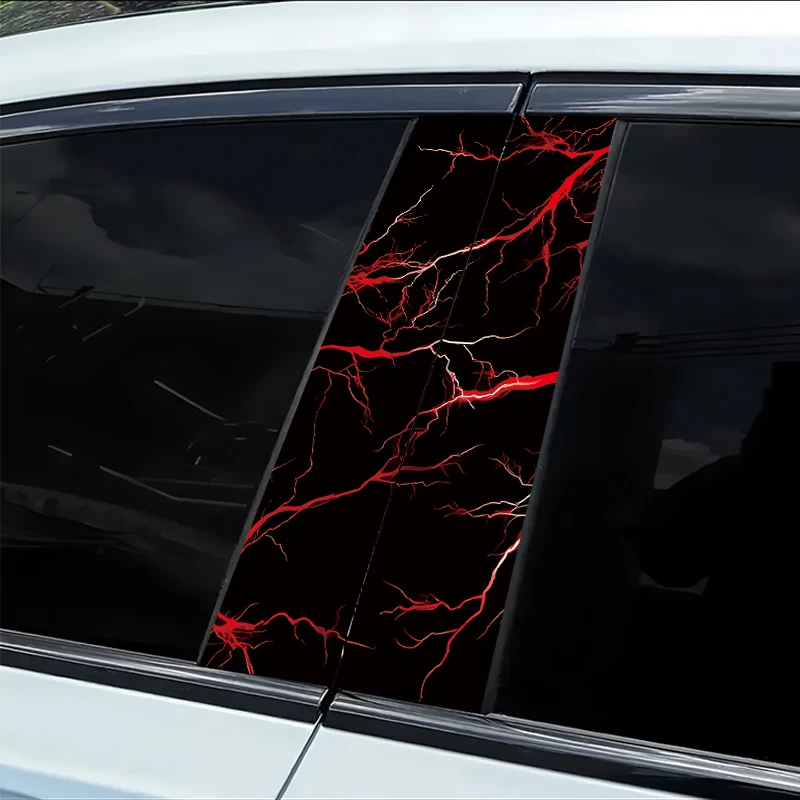 

2 наклейки на автомобильные стойки B-образной формы, защитная пленка из гладкого материала с защитой от царапин.