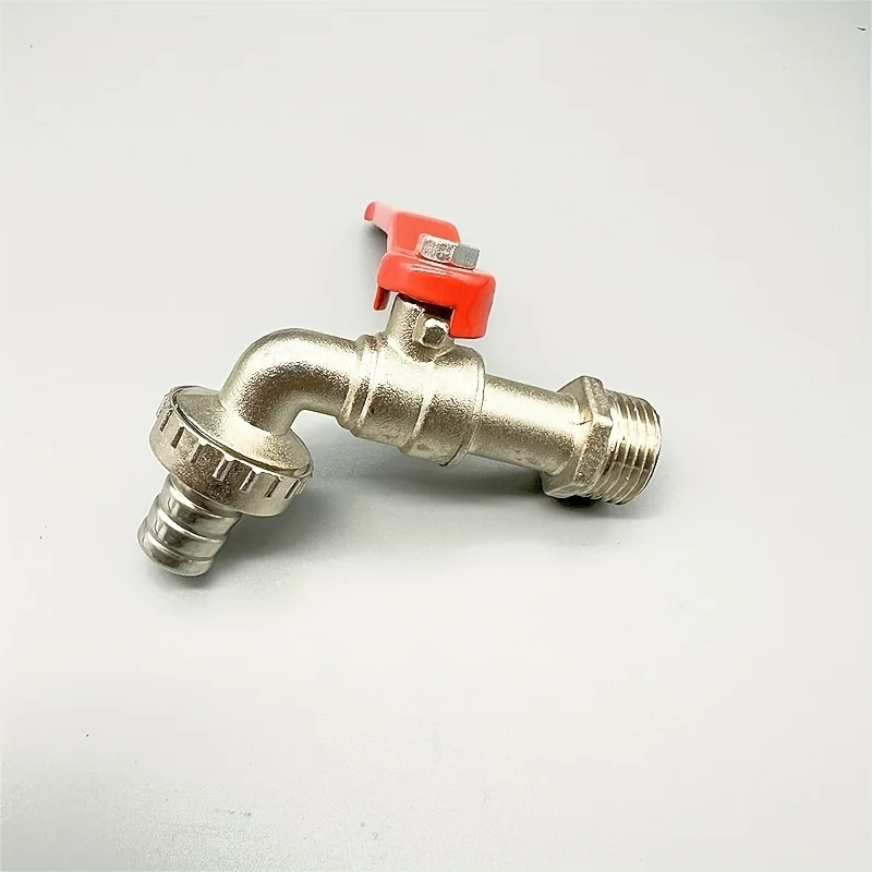 G1/2 Ball Valve Garden Faucet, Zinc Alloy Outdoor Water Tap with Larger Flow, for Garden Lawn Patio, Kitchen Bathroom