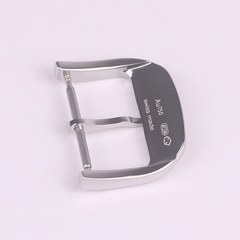 XIANERSHANG Men Custom J-aeger-LeC-oultre Original Watch Clasp 18MM Etching Logo Polished Belt Buckle Stainless Steel Pin Buckle