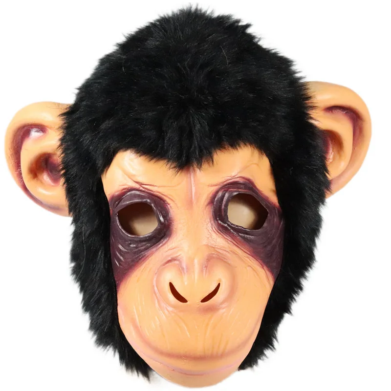 قناع الغوريلا القرد اللاتكس كينغ كونغ المزحة غطاء رأس الهالوين حفلة تنكرية تأثيري حلي الدعائم الملحقات #3