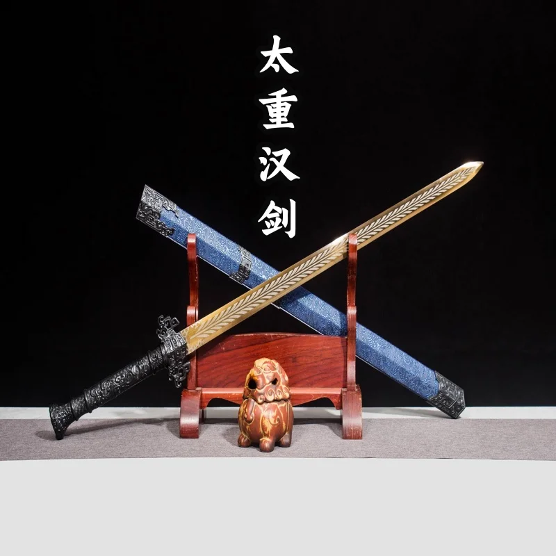 Longquan City Sword and Han Sword Integrated High Manganese Steel Collection Sword and National Style Ornament Cold Weapon