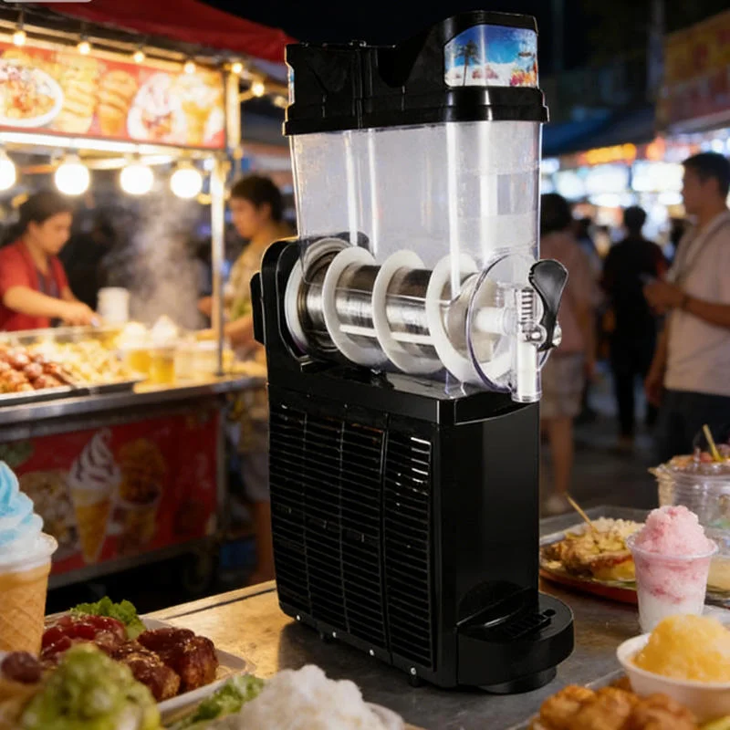 15L*1 Commercial Countertop Single Bowls Tanks Cold Beverage Juice Ice Slush Slushy Machine for Restaurant