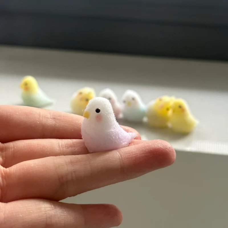 

Силиконовый кавайный мини-подвеска в виде попугая ручной работы, сенсорная игрушка, случайный сюрприз, слепая коробка, подарок на день рождения Taba Squshy для девочек