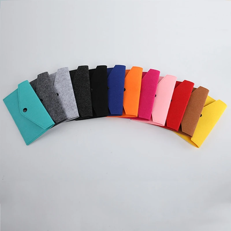 Multifunction Cards Bag Wear-Resistant Phone Bag Portable Felt Bag Unisex Dropship