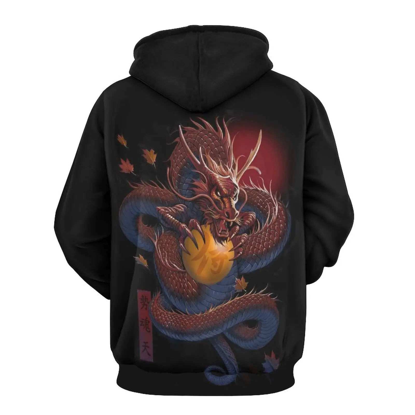 Classic Chinese New Year Dragon Hoodie Mens Graphic Animal Prints Daily Casual 3D Pullover Streetwear Hoodies Long Sleeve Hooded