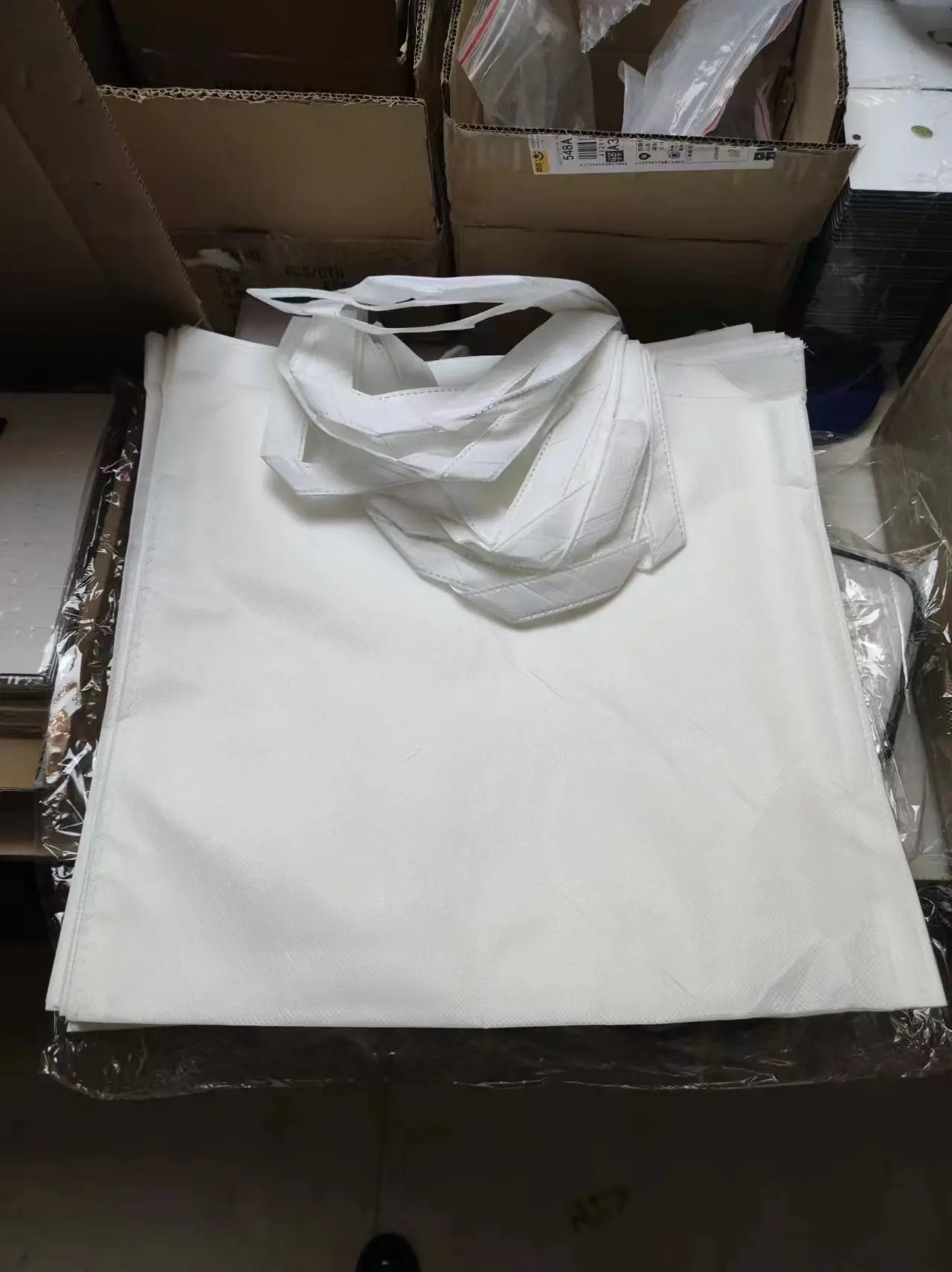 

20pcs/lot Blank Non-woven Fabrics Bags Packet For Sublimation Printing by Flat Heat Press DIY 38x40.6cm