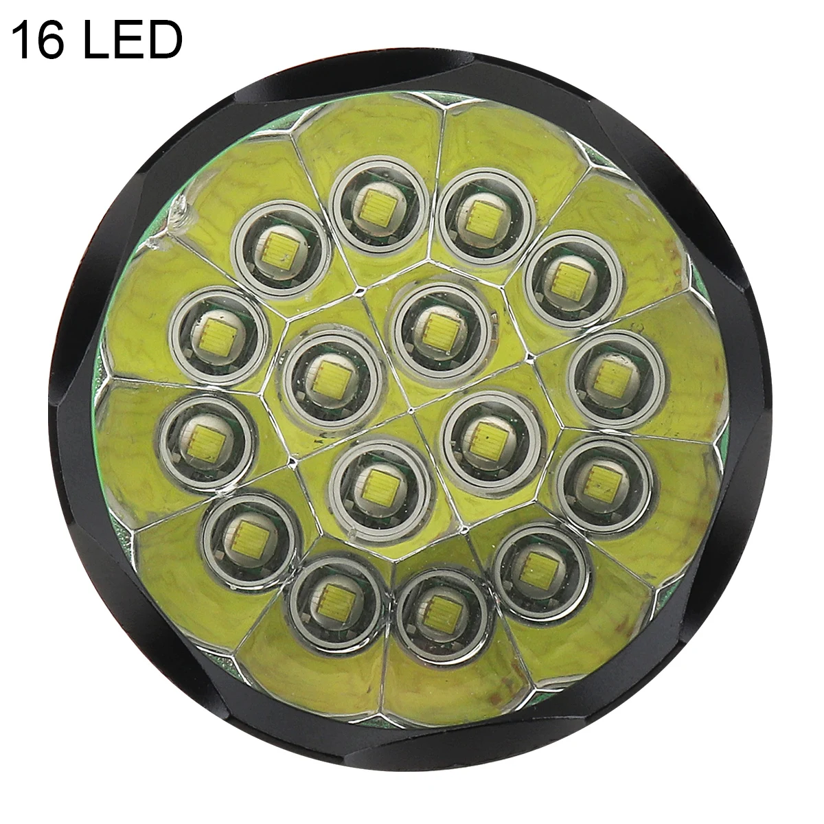 16 LED 5400 Lumen Waterproof Flashlight Torch Support 18650 Rechargeable Battery for Household / Outdoor with 5 Modes Light