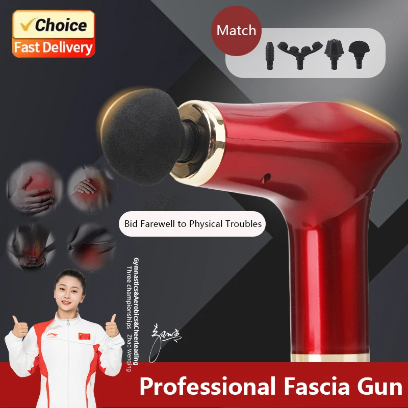 

2025 New Rechargeable Massage Gun 6 Speed Muscle Relaxation Deep Tissue Percussion Therapy for Athletes Gym Home Use