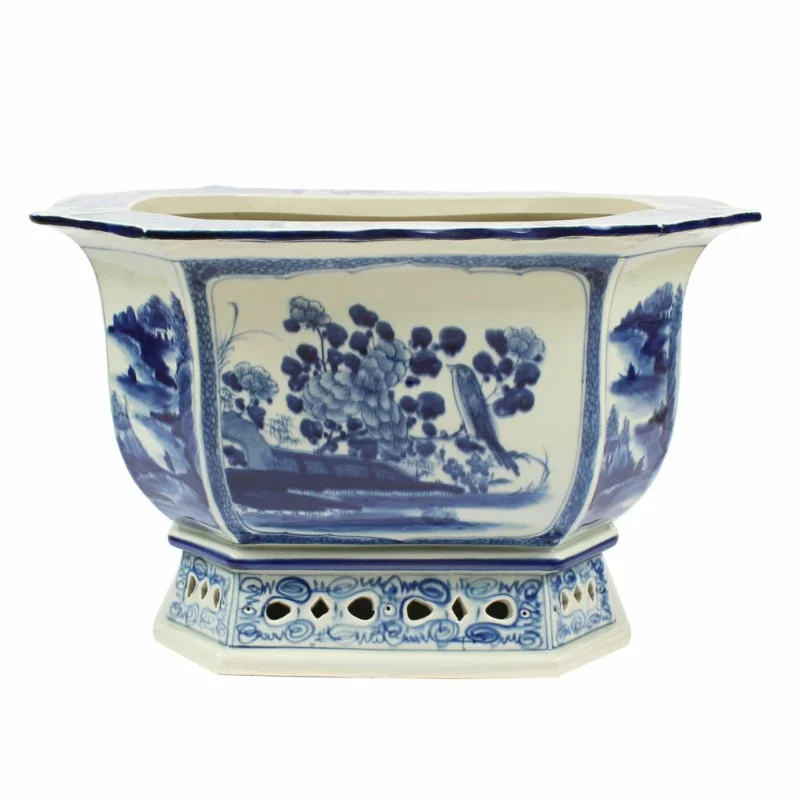 JINGDEZHEN-user inière en porcelaine bleu et blanc, style chinois vintage, vente en gros