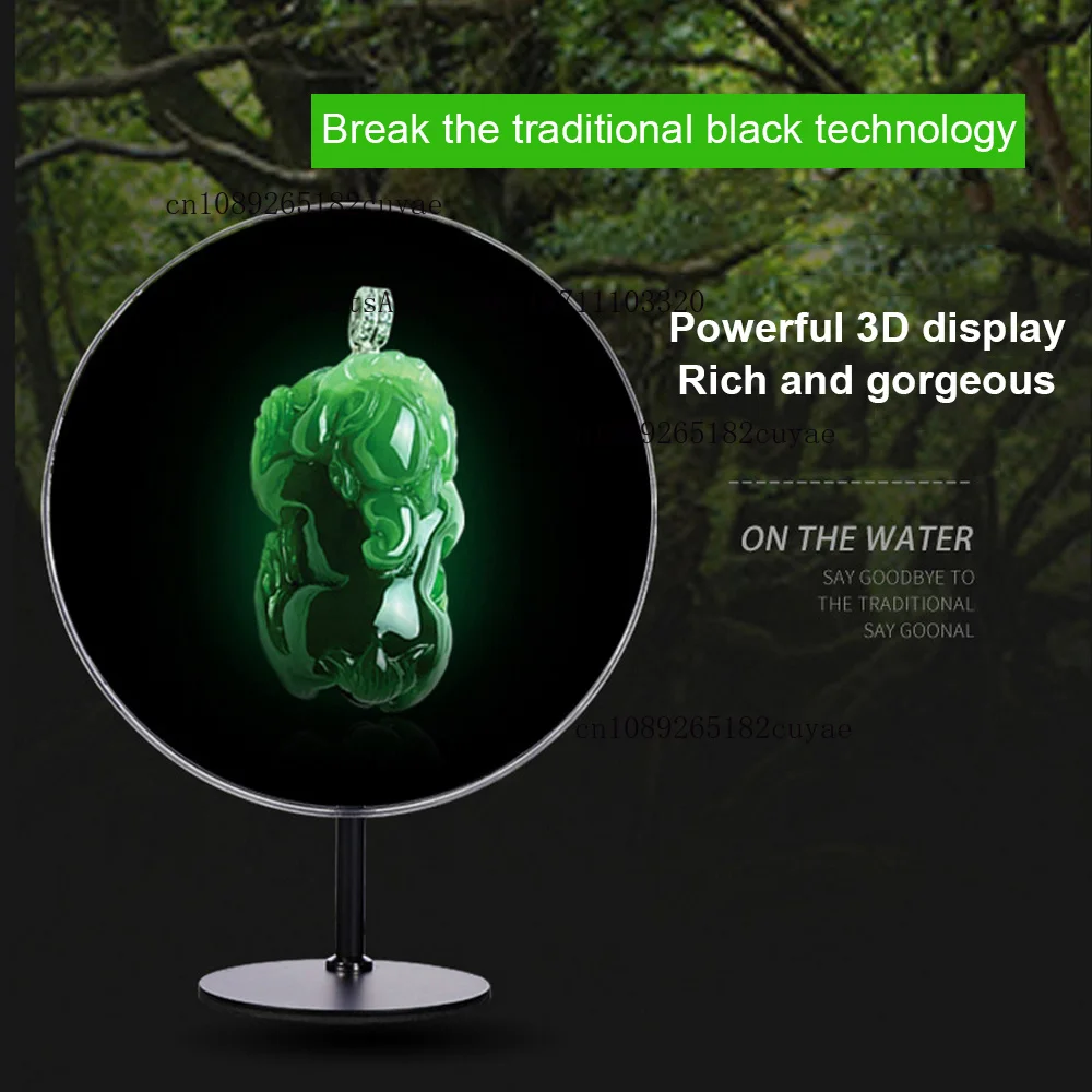 Display Machine Support MP4/AVI/RMVB/JPG/PNG 3D Hologram Projection Fan 30CM Desktop LED Holographic Light Player Advertising