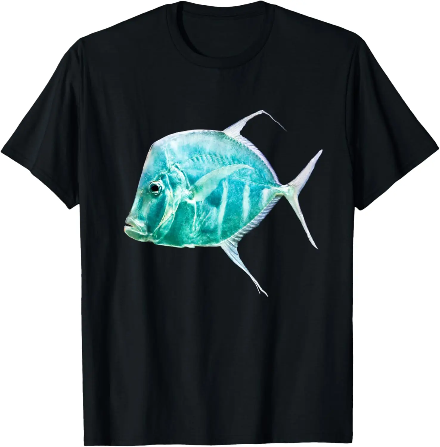 ikan Silver Moonfish,Lookdowns-Selene muntahan - T-Shirt bermotif unik