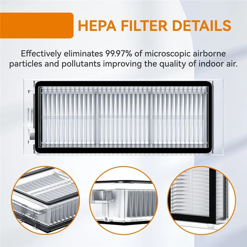 مجموعة ملحقات قطع الغيار A98G المتوافقة مع المكنسة الكهربائية الروبوتية Dreame L20 Ultra/L30 Ultra