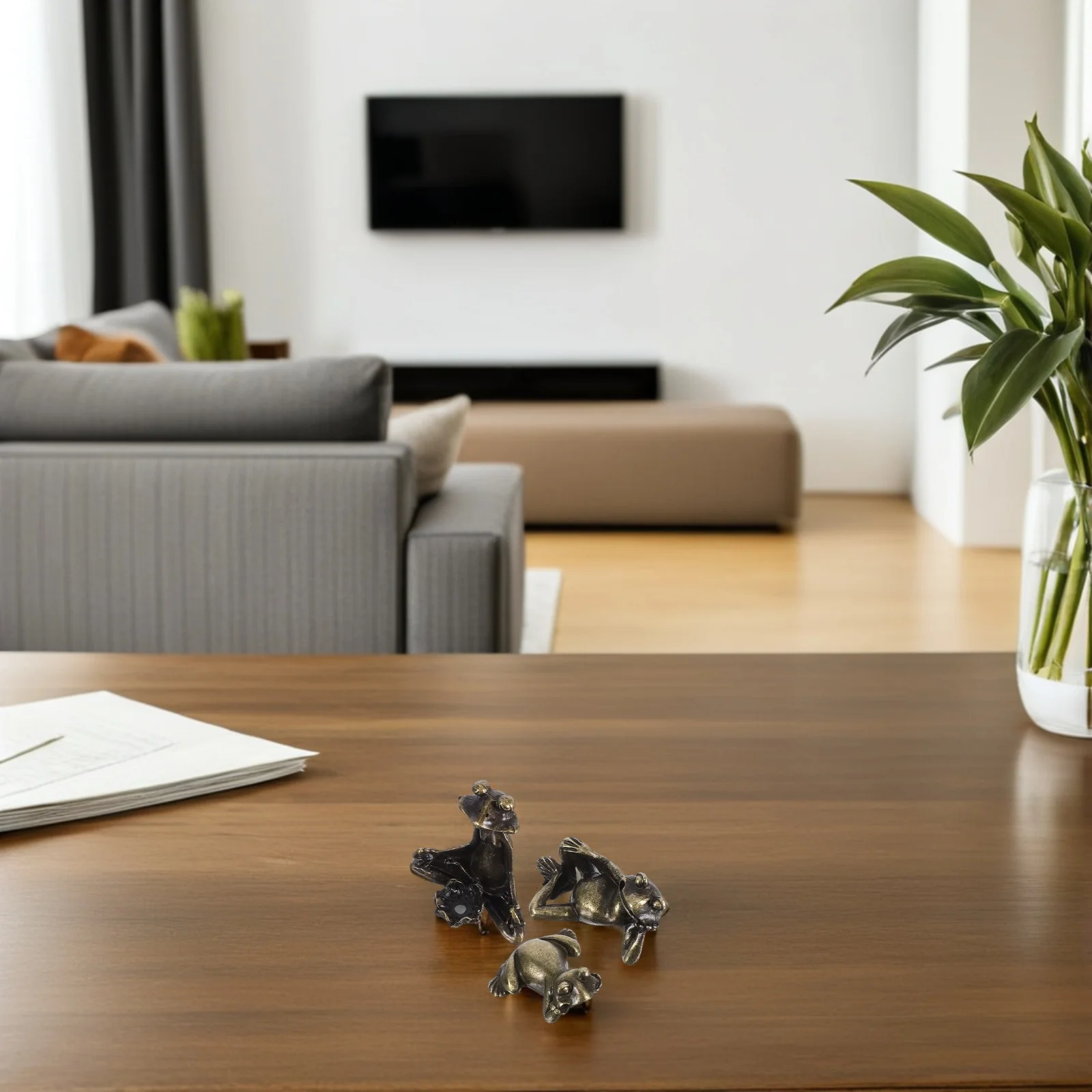 

3 шт., латунный держатель для благовоний с животными, мини-горелка в стиле лягушки для релаксации, космического декор в стиле дзен, химерные аксессуары для дома