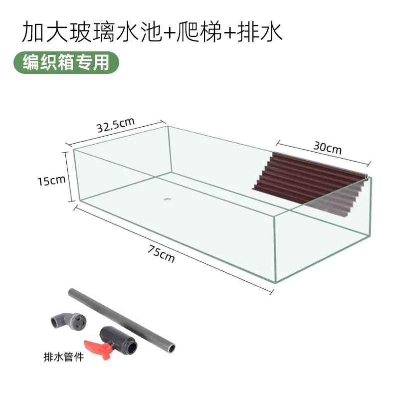 Turtle special ecological landscaping breeding tank breeding box household raising yellow edge turtle large extra large amphibio