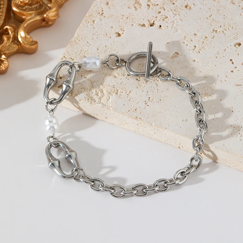 EILIECK 316L Edelstahl Metallperlen Kettenhalskette Armband Set für Damen Neue Mode Wasserdichter Schmuck Urlaubsgeschenk – Detail 17