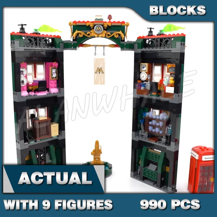 825 قطعة العالم السحري للمعالجات 4 محرك خاص 2-طابق منزل سر المنزل 11572 ألعاب مكعبات البناء متوافقة مع النموذج