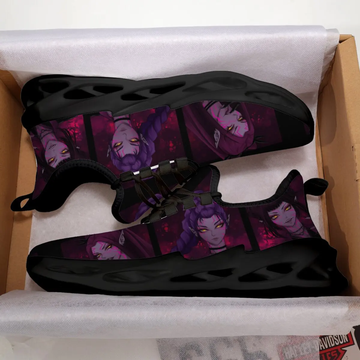 

Screenshots of The Anime "The Witch Hunter Team" for Parent-child Shoes, KPOP Style Printed Color-blocked Casual Sports Shoes