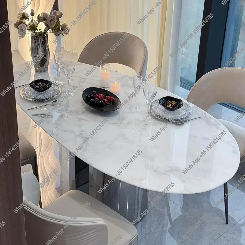 S Mobile Kitchen Dining Table Restaurant Marble Side Desk Table Study Luxury Modern Gaming Poker Mesas De Comedor Home Furniture