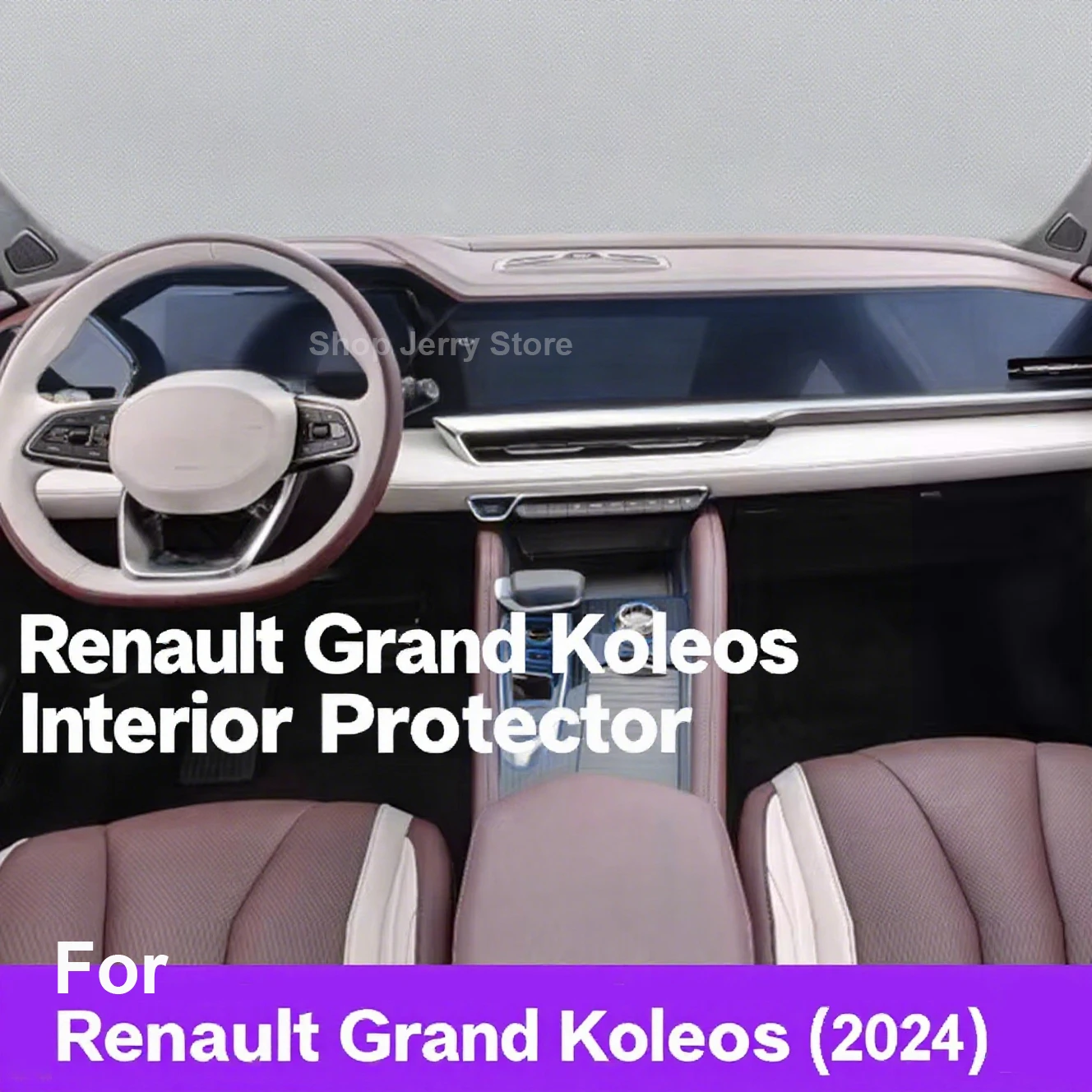 

Для Renault Grand Koleos (2024) наклейки для салона автомобиля, панель передач, приборная панель, GPS-навигация, экран, прозрачная защитная пленка из ТПУ