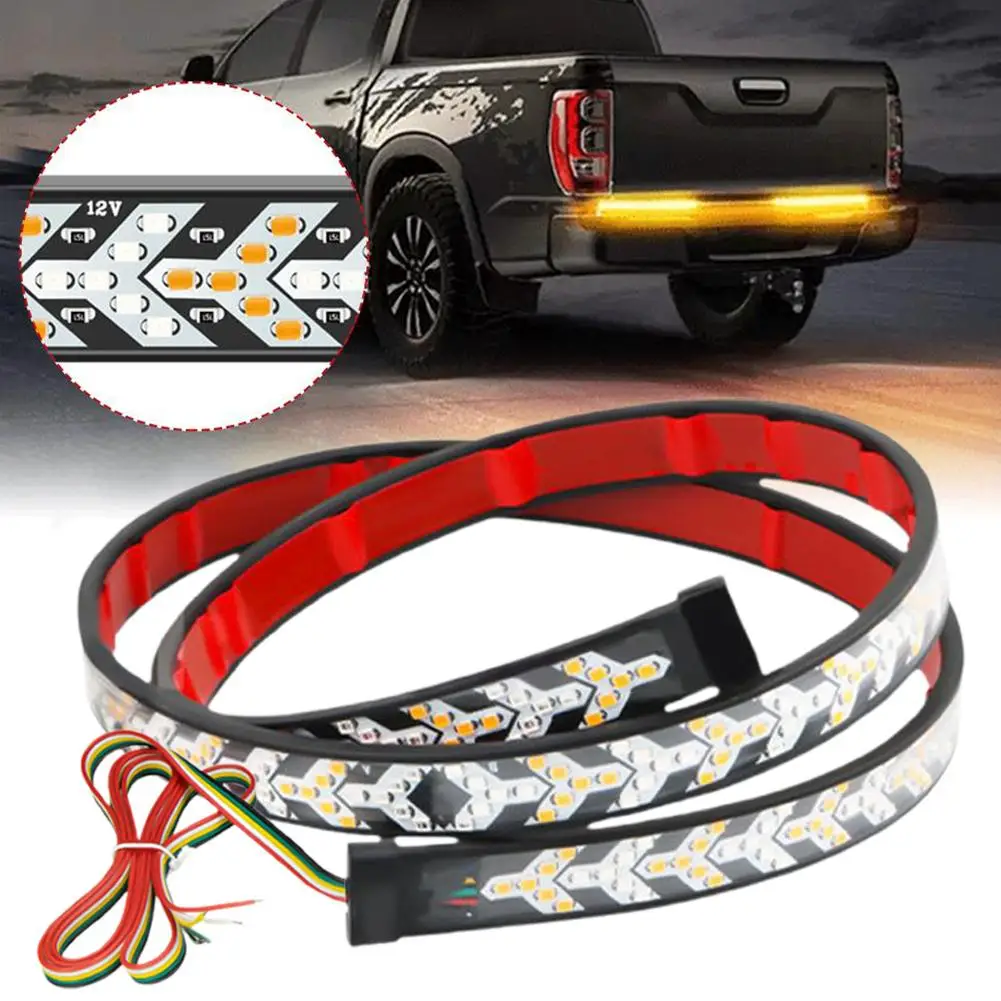 Universal Car Tail Light Strip Drving Turning Brake Signal Backlight Lamp Lights Stop Light 12v 24v Truck Bar Trailer Tailg K5b3