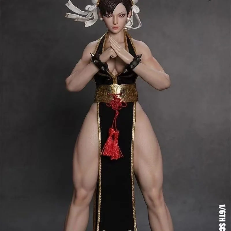 In Stock Chun-Li P023 1/6 Blue Black Fighting Goddess 2.0 Game Action Figure Model Ornament Toys Boy Birthday Gifts