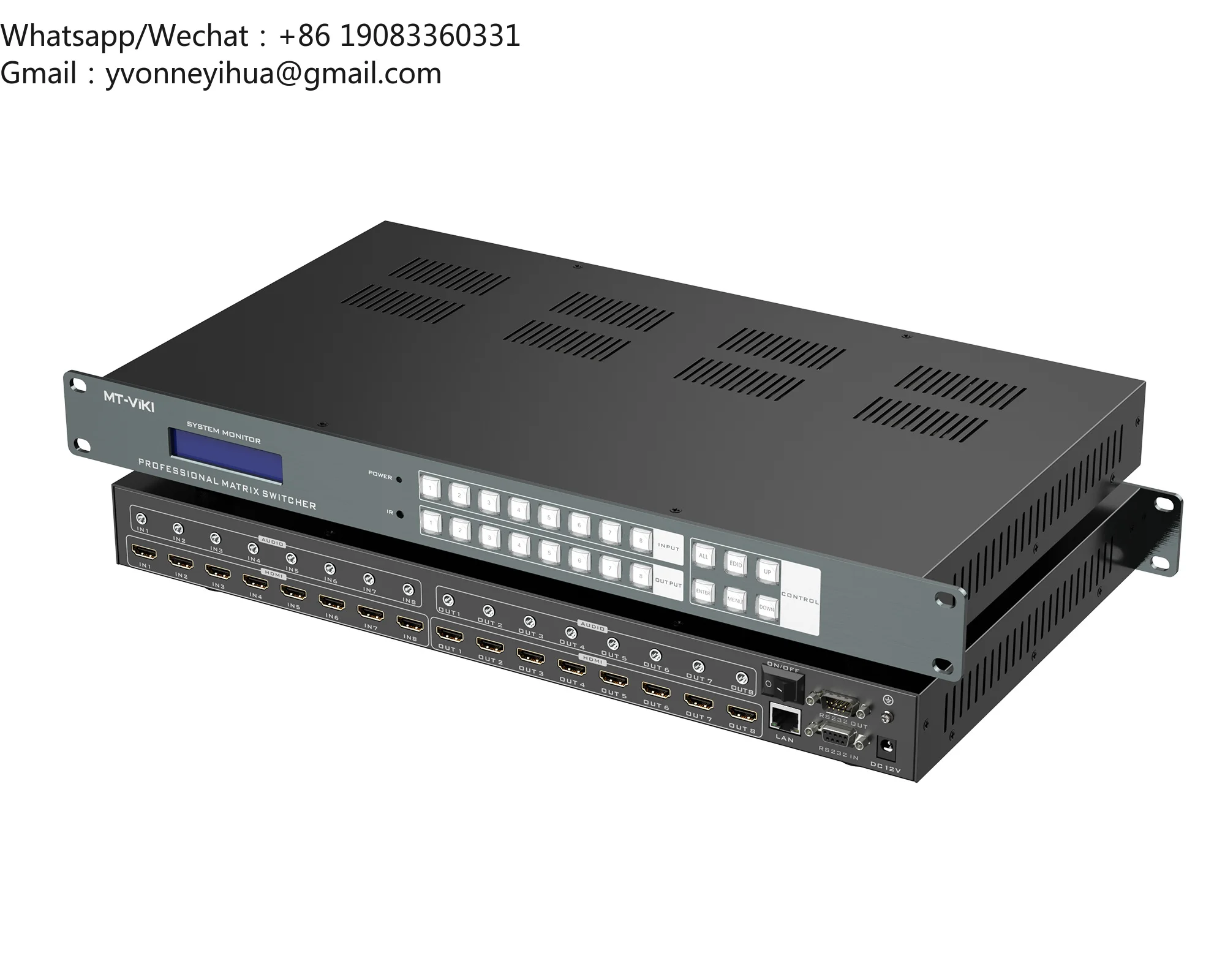 4k 60hz Seamless HDMI Matrix 8x8 8 In 8 Out With Splicing Mode, Available For 4x4 8x8 8x16 16x16 32x32 36x36 72x72