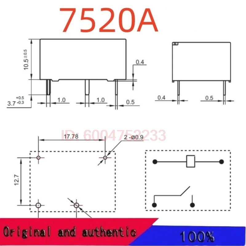 10PCS New TRCD L-12VDC-S-H ; TRCD L-24VDC-S-H ; TRCD D-48VDC-S-H ; TRCD D-24VDC-S-H (7520A-16A) Relay 4pins