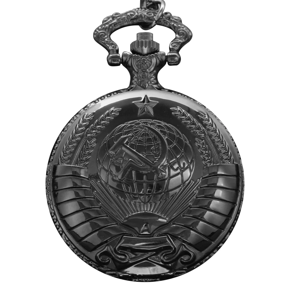 Orologio da taschino al quarzo con pietra preziosa del tempo dell'emblema del partito della stella repubblicana. Ciondolo per collana con articolo singolo, miglior regalo per uomini e donne