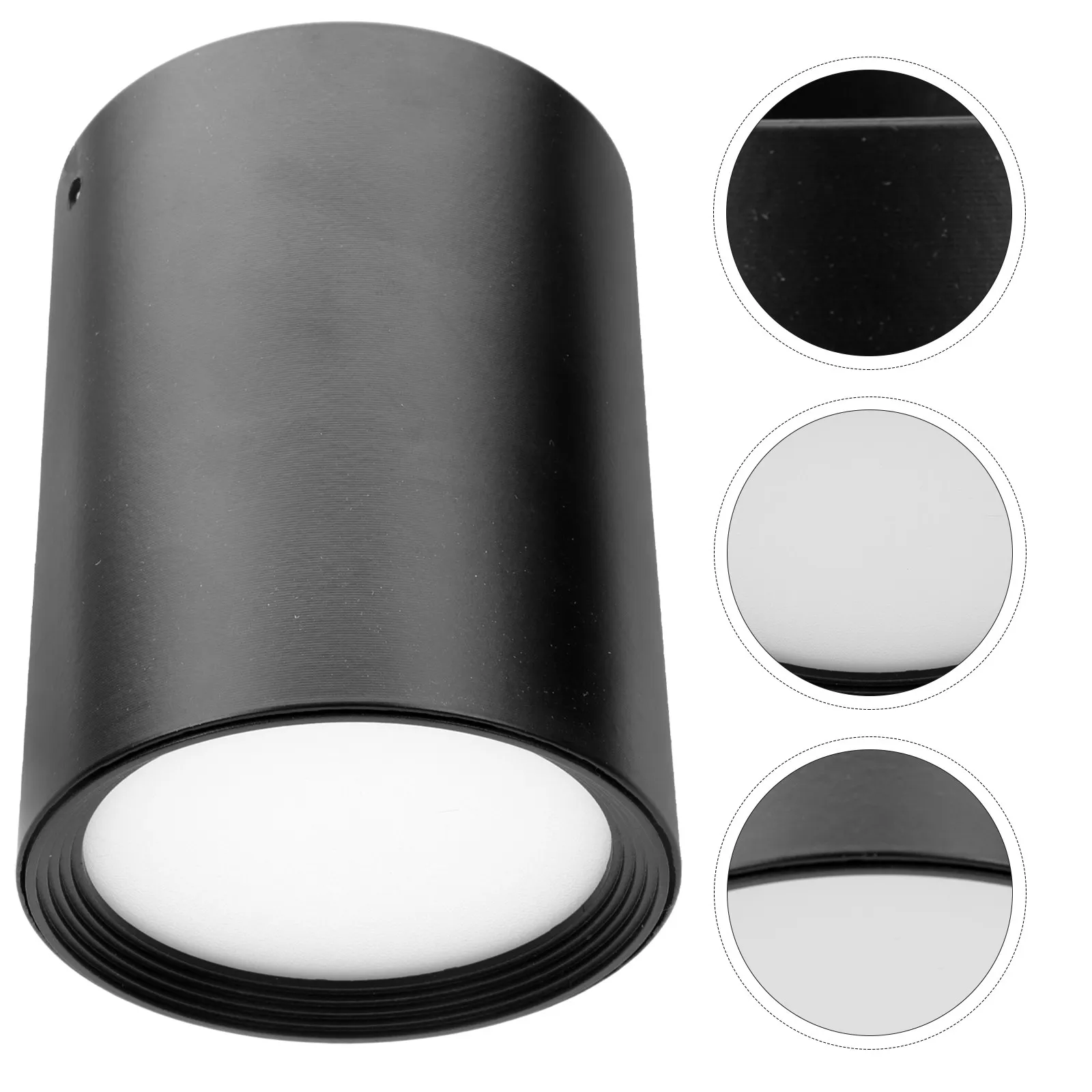 1Pcs LED Ceiling Surface Mounted Downlight Black Cob Spotlight Non-Punch Ceiling Lighting Mall Commercial Store Lighting Lamp